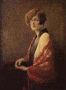 Grant Wood Miss France Germany oil painting artist